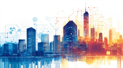 Obraz premium Addressing technology inequality and the digital divide in urban environments a visual analysis