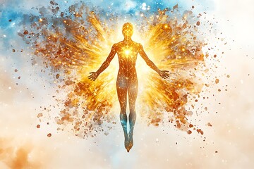 Starseed, Ethereal Starseed Concept in Watercolor Art