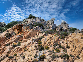 Mountain landscape on the island of Sardinia