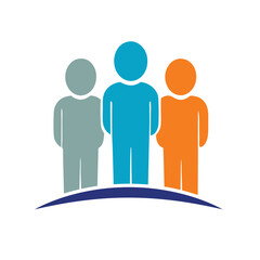 Teamwork and Collaboration Logo Vector Design.