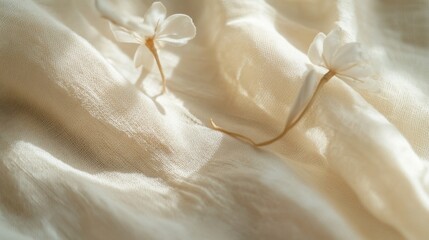 Textura de tela con flores