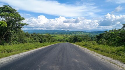 Naklejka premium Paisaje natural con carretera