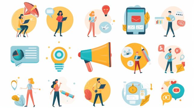 Modern digital business marketing banner template for social media posts, featuring creative design with eye-catching graphics, bold text, and engaging visuals to enhance brand visibility and drive cu