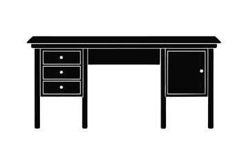 table isolated on white