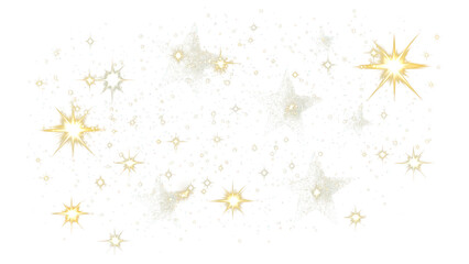 PNG Sparkling stars png astronomy night glittering.
