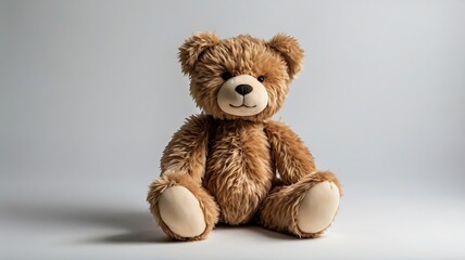 Fototapeta premium Teddy bear doll on a white background