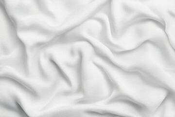 Obraz premium White Fabric Texture, Draped Creases, Soft Wrinkles