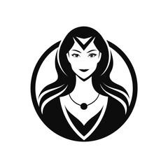 Beautiful Women Silhouette Icons Transparent Background for Designers