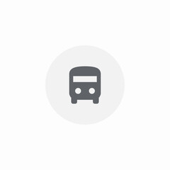 bus shuttle icon sign vector