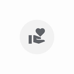 love care icon sign vector