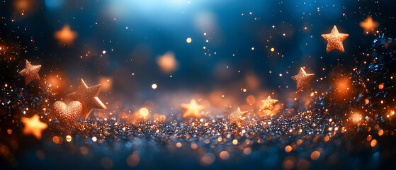 Obraz premium A starry sky with a lot of glitter