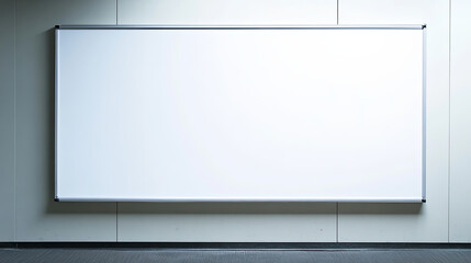 Obraz premium pristine clean whiteboard texture perfectly blank for presentations