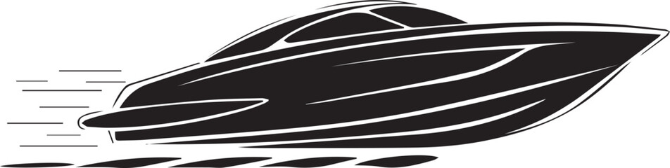 Vector speedboat icon
