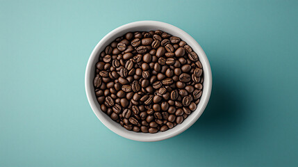 Fototapeta premium design template for a coffee shop including a header and message with bold typography and image, no beans no logo on a dark background, no text.