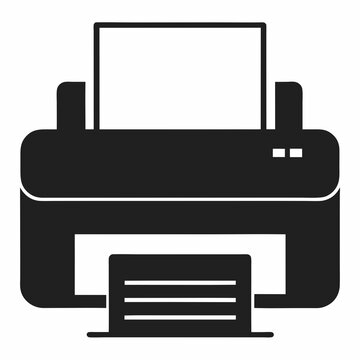 black printer printing paper clip art preview