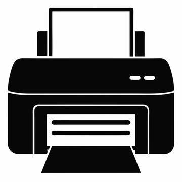 black printer printing paper clip art preview