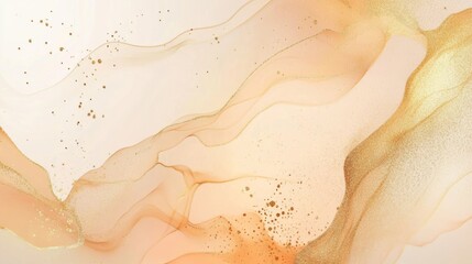 Obraz premium Light pale soft pastel gold golden champagne beige abstract background. Color gradient ombre transition. Silk fabric. Luxury premium rich. Matte shimmer. Christmas, birthday, anniversary. Template.