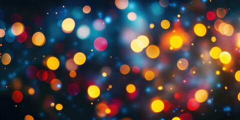 Naklejka premium Vivid Abstract Blurred Background with Colorful Light Effects