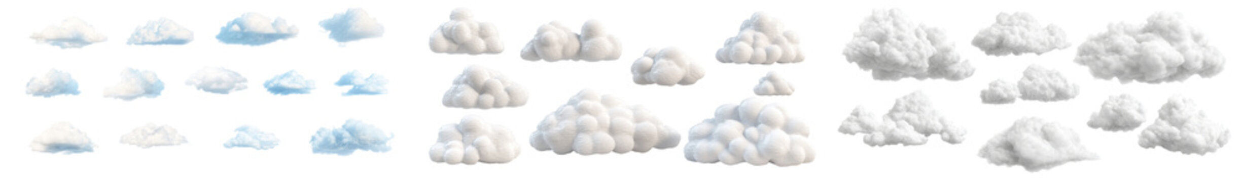 A genuine photo of clouds set against a transparent background, excellent for design projects that need authentic cloud pictures.