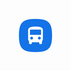 bus shuttle icon sign vector