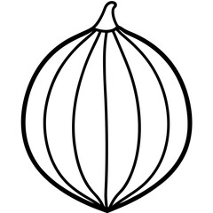 Gooseberry line art vector