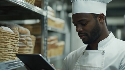 Busy Baker in Bakery