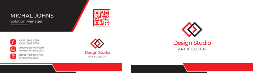 Modern and clean professional business card template