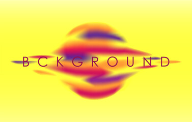 Dynamic gradient background with spherical shape in bright colors