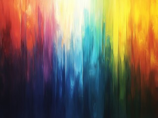 Abstract Colorful Painted Stripes Background