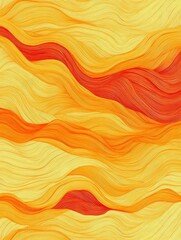 Obraz premium Abstract Orange and Yellow Waves