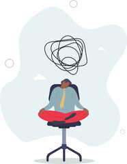 Regret on business mistake, frustration or depressed, stupidity or foolish losing all money, stressed and anxiety on failure concept.flat characters.