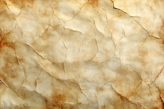Papier de parchemin jauni et froiss&eacute;
