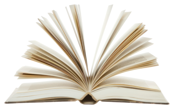 PNG Opened book reading pages publication.