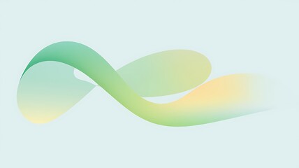 Abstract Green Yellow Wave Design Background