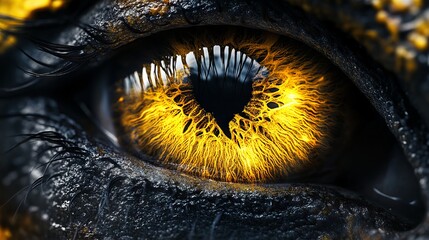 Close-Up of Human Eye Iris, Macro Photography with Detailed Texture, AI generated illustration