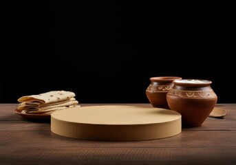 Food Theme Nepali Style Podium, Product Podium
