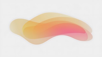 Obraz premium Abstract Orange Pink Gradient Shapes Design