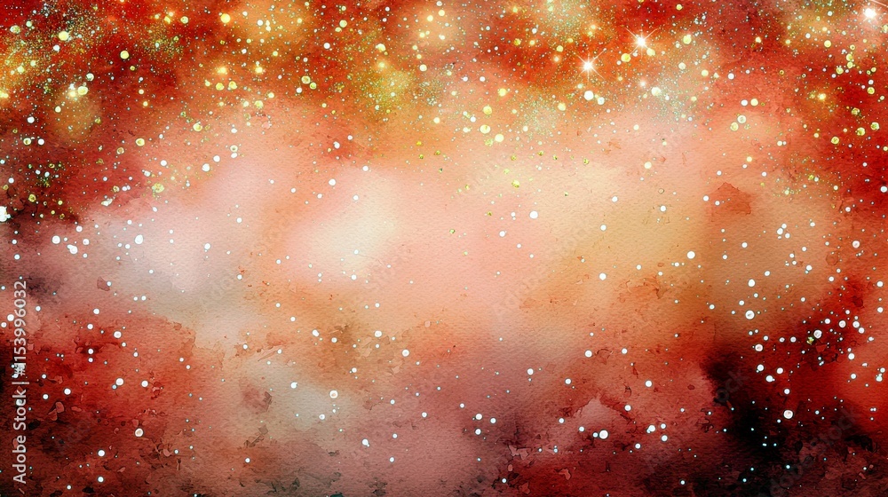 Poster abstract cosmic background with vibrant colors, sparkles, and soft textures ideal for artistic proje