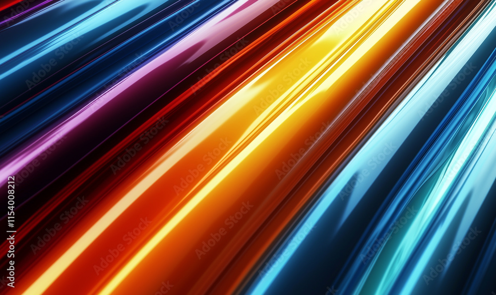 Aufkleber vibrant streaks of color create a dynamic and abstract background, showcasing energy and movement in