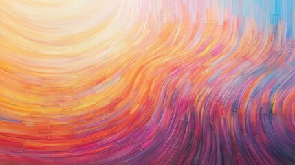 A Dynamic Abstract Painting with Vibrant Colors and Brushstrokes. An Artistic Expression of Motion and Energy.