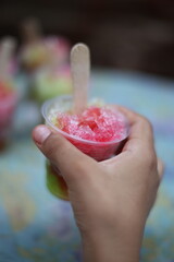 child eating Ice Cream.