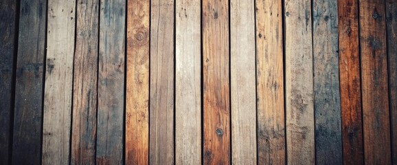 Obraz premium Rustic wooden planks background texture. (1)