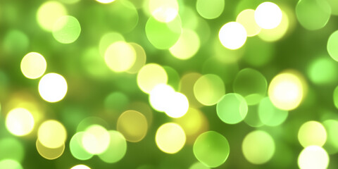 Obraz premium Abstract green bokeh background