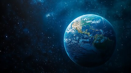 Fototapeta premium Exploring earth from space global perspective nature universe