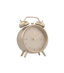 Minimalist Alarm Clock with Functional and Durable Design, Isolated, On Transparent Background