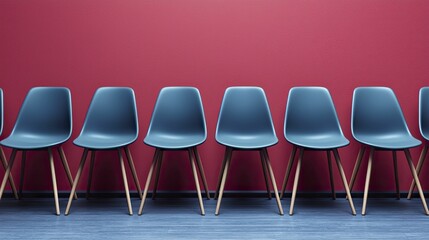 Obraz premium Effective communication relies on knowing your audience's interests and values, deep red background.