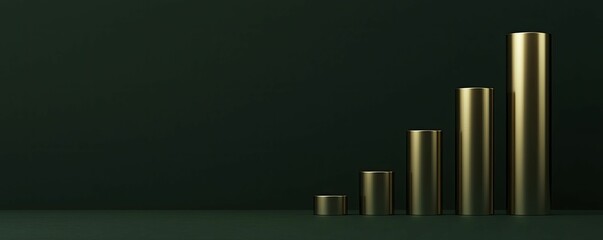 Obraz premium Key takeaways for financial literacy, Explore important concepts to help you manage money wisely and build wealth. Dark green background emphasizes clarity.