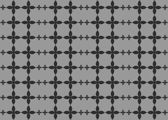 Naklejka premium Dark Gray Floral Pattern Background 