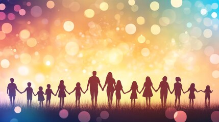 Generational Family Connections Celebration in Soft Light