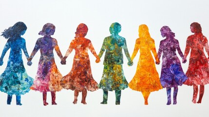 Naklejka premium Harmonious Representation of Cross-Cultural Unity